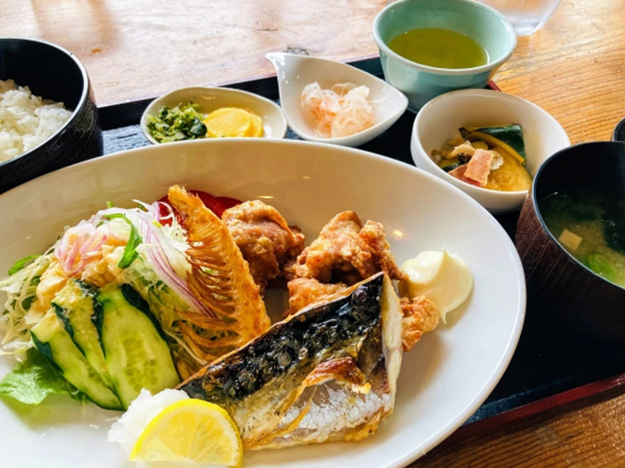 主菜と副菜を組み合わせたバランスのよい食事